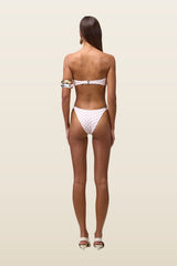 90s Bottom (Pink Brown Polka Dot) — model back