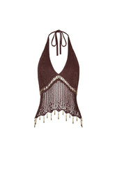 Amaré Crochet Top in Cacao