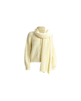Elliot Knit Scarf Pale Yellow