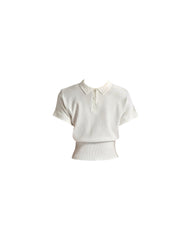 Blaire Knit Top Off White