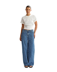 Blaire Knit Top Off White