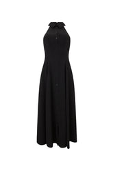 Flowy Collar Maxi Dress