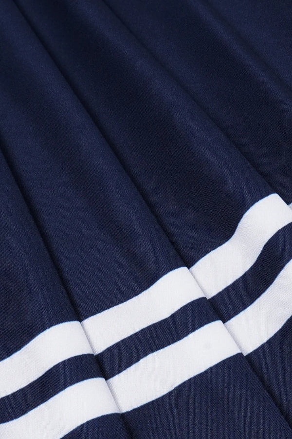 Italic Logo Pleated Skirt