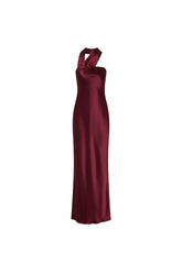 Lila Satin Dress