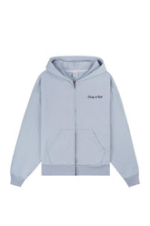 Logo Embroidered Zip Hoodie