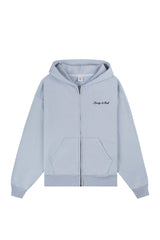 Logo Embroidered Zip Hoodie