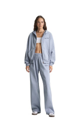 Logo Embroidered Zip Hoodie