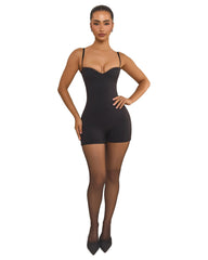 The Sculpt Playsuit In Black