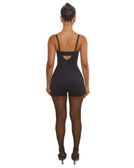 The Sculpt Playsuit In Black