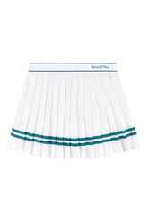 Italic Logo Pleated Skirt