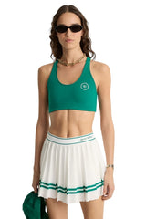 Italic Logo Pleated Skirt