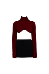 Underwire Turtleneck Top