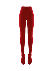 Skin Leggings In Red