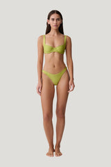 Abra Underwire Apex Bikini Top — model front