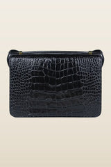 Alex In Black Croc-Effect — model back