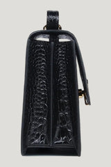 Alex In Black Croc-Effect — model side
