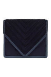 Alexa In Navy Quilted Velvet — packshot