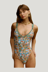 Amalfi One Piece in Reverie — model front