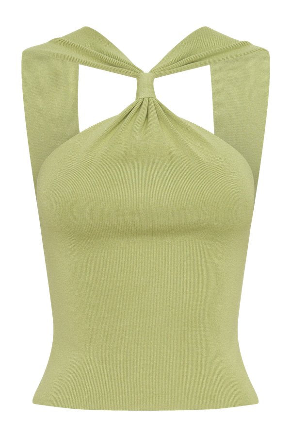 Angelika Twist Front Knit Top — packshot