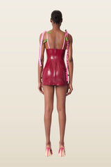 Annamaria Latex Dress — model back