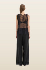 Axel Wide Leg Trouser — model back