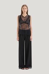 Axel Wide Leg Trouser — model front