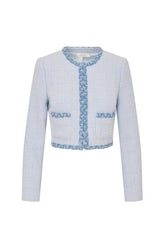Azula Denim-Trimmed Tweed Jacket — packshot