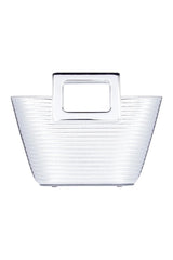 Baby Riviera In Silver Ribbed Leather — packshot