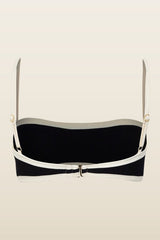 Bandeau Top (Faux Suede — model back