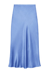 Bar Silk Skirt - Storm Blue — packshot