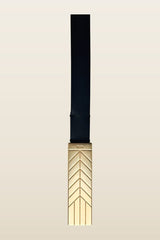 Belt With Spikelet Buckle — model back