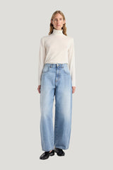 Berber - Barrel leg denim | classic — model front