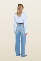Bethany Shirt - Pale Blue — model back