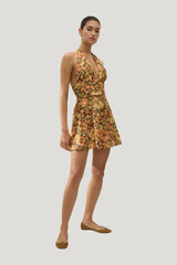 Bianca Mini Dress Camellia — model side