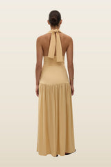 Blanca Maxi Dress Daffodil — model back