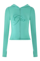 Blare Hoodie - Green : Turquoise : Teal — packshot