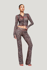Blare Trackpant - Dark Leopard — model front