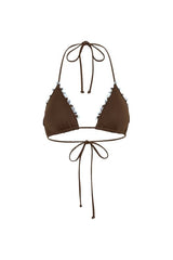 Bloom Embroidered Triangle Bikini Top — packshot
