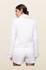 Bouclé Jacket — model back
