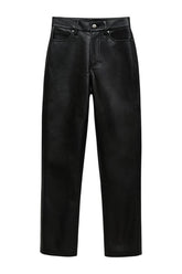 Bruno Pant - Black Recycled Leather — packshot
