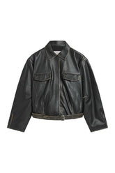 Brushed Leather Belted Jacket — packshot