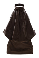 Bubble jumpsuit in Brown Croc — packshot