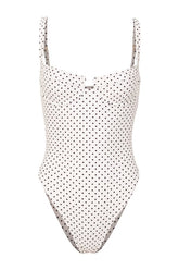 Bustier One Piece (Cream Black Polka Dot) — packshot