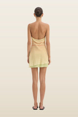 Calypso Layered Mini Dress — model back