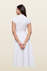 Cap Sleeve Midi Dress — model back