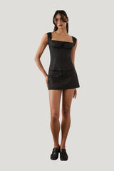 Cap Sleeve Ruched Cup Corset — model front