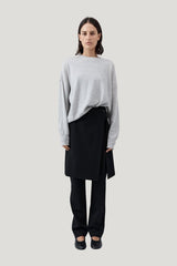 Cashmere Sweater - Grey Marle — model front