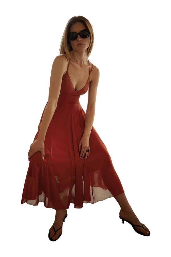 Chiffon Strap Midi Dress — packshot