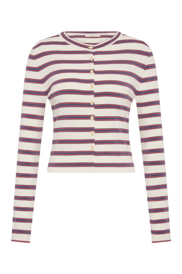 Cinta Cardigan Vintage Breton Stripe Micro — packshot