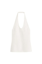 Compact knit halter top optic — packshot